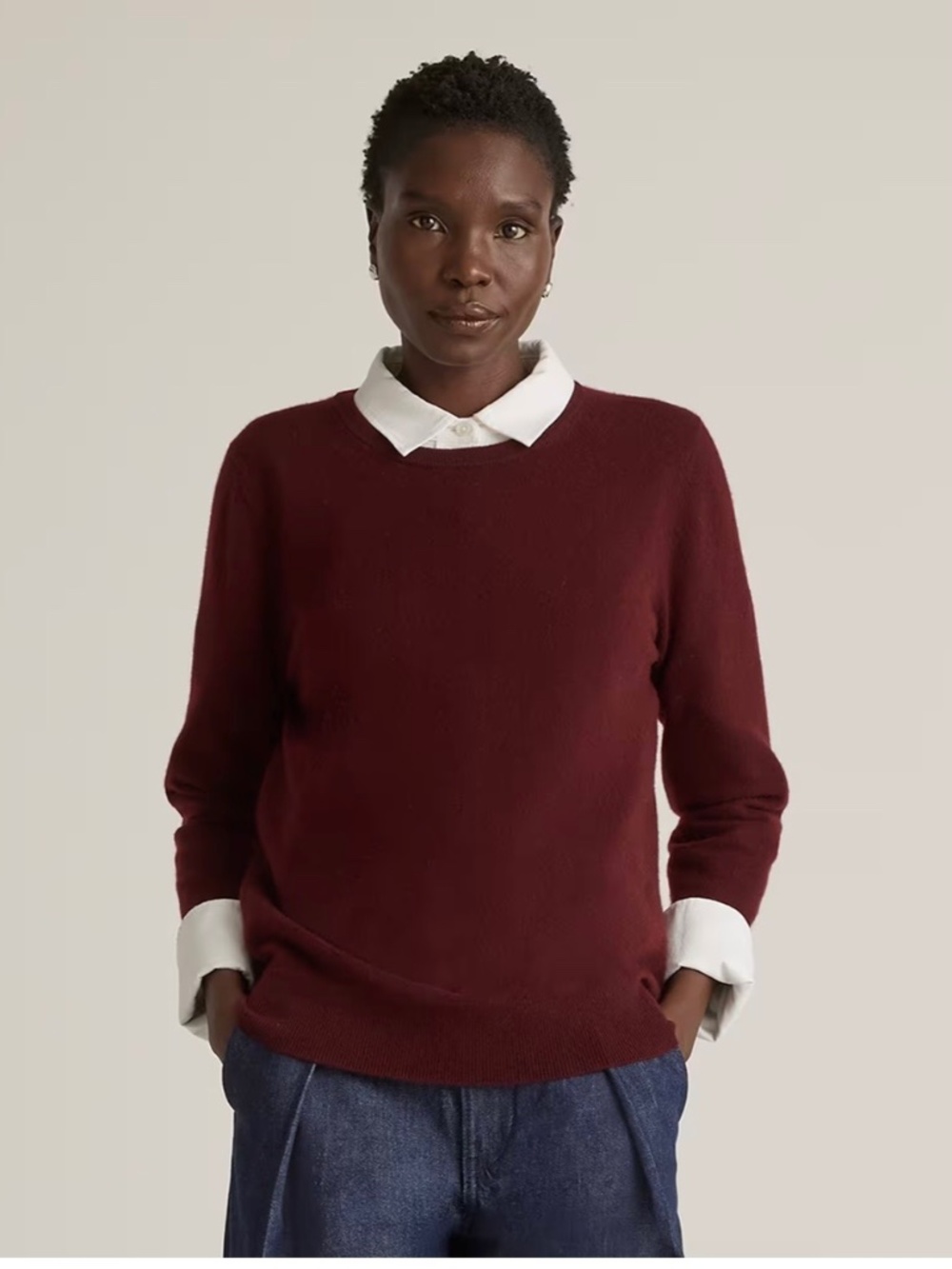 Quince Mongolian cashmere crew neck sweater
